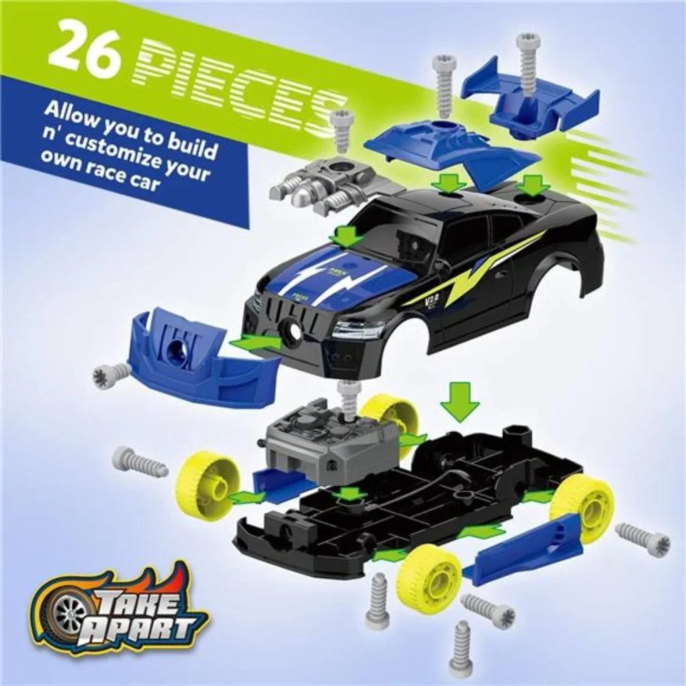 Racing Car with Electric Screwdriver Tool‎ Fine Motor Skill Toy Car Construction